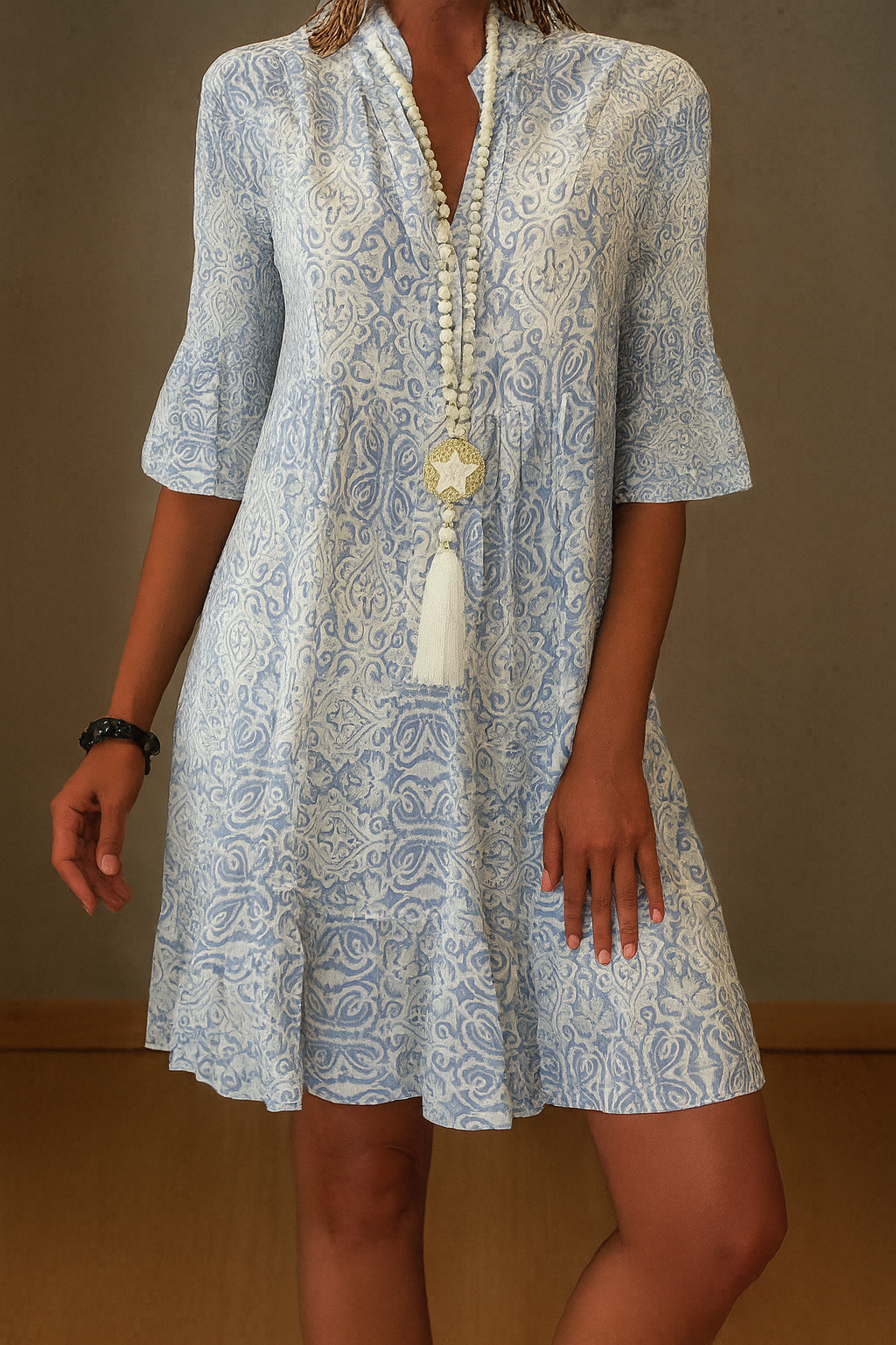 Midikjole Feel Free i en flagrende sommerstil