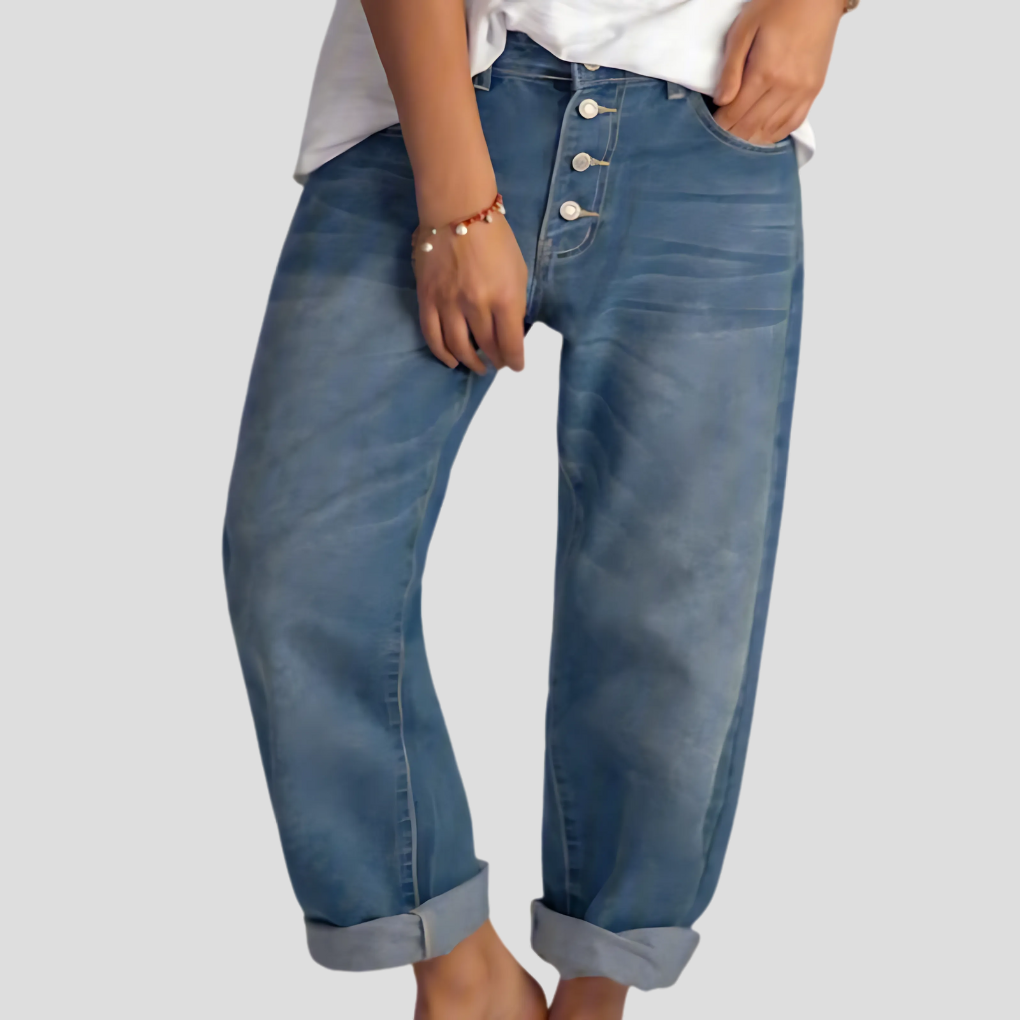 Brede damejeans