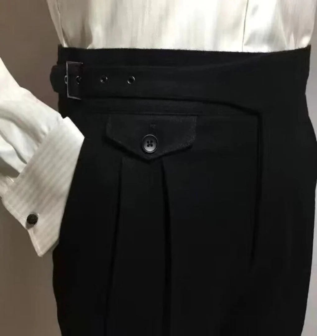 Herreuldbukser med bælte – Elegant stil til formelt og smart-casual tøj