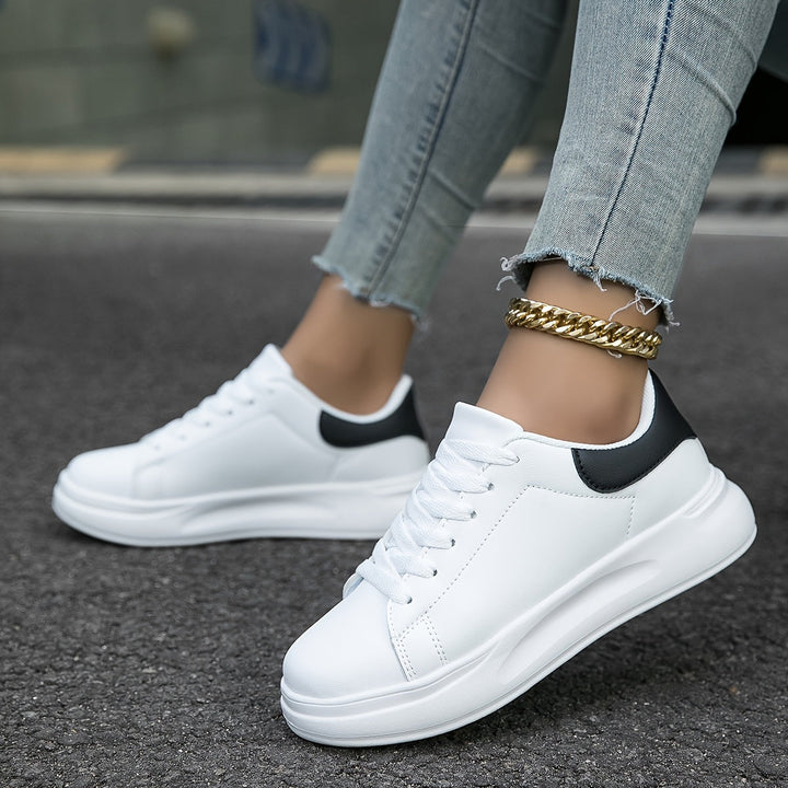 Hvide Læder Sneakers til Kvinder