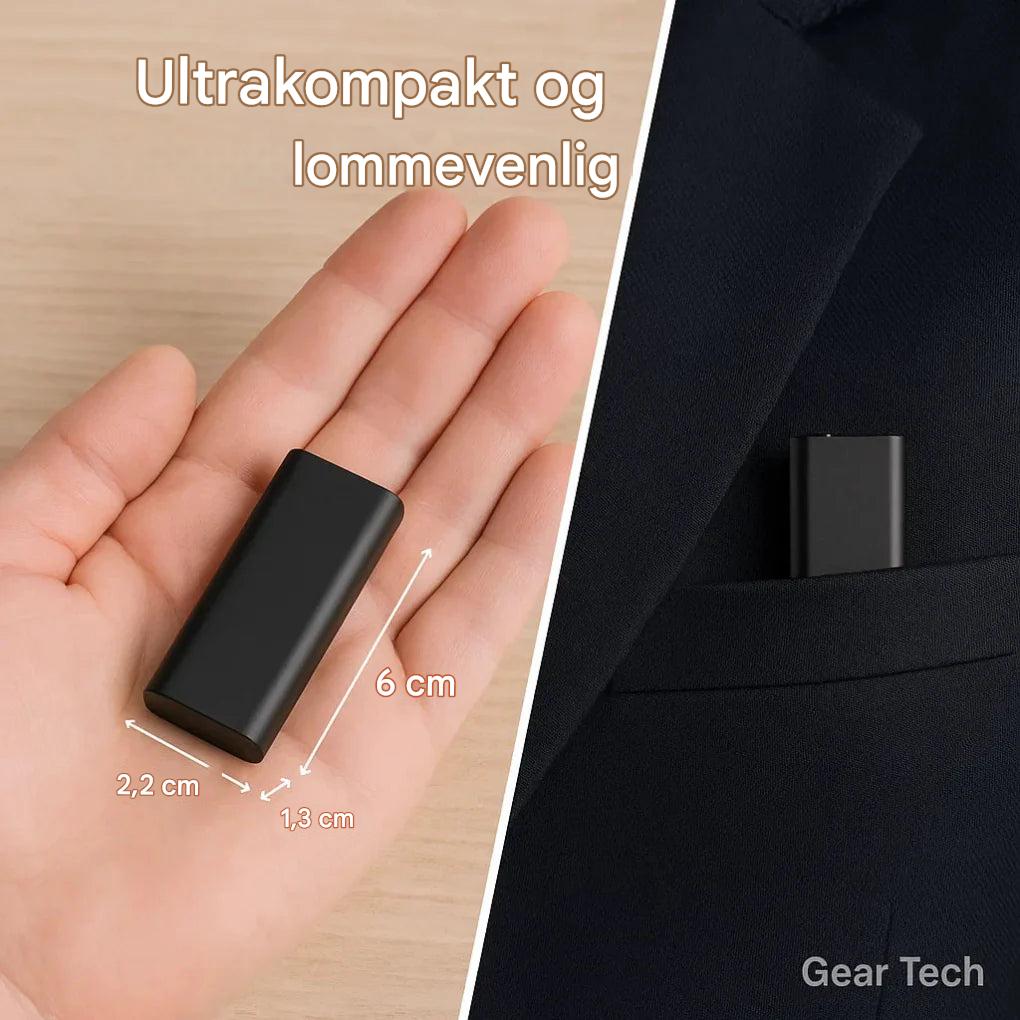 Mini stemmeaktiveret optager