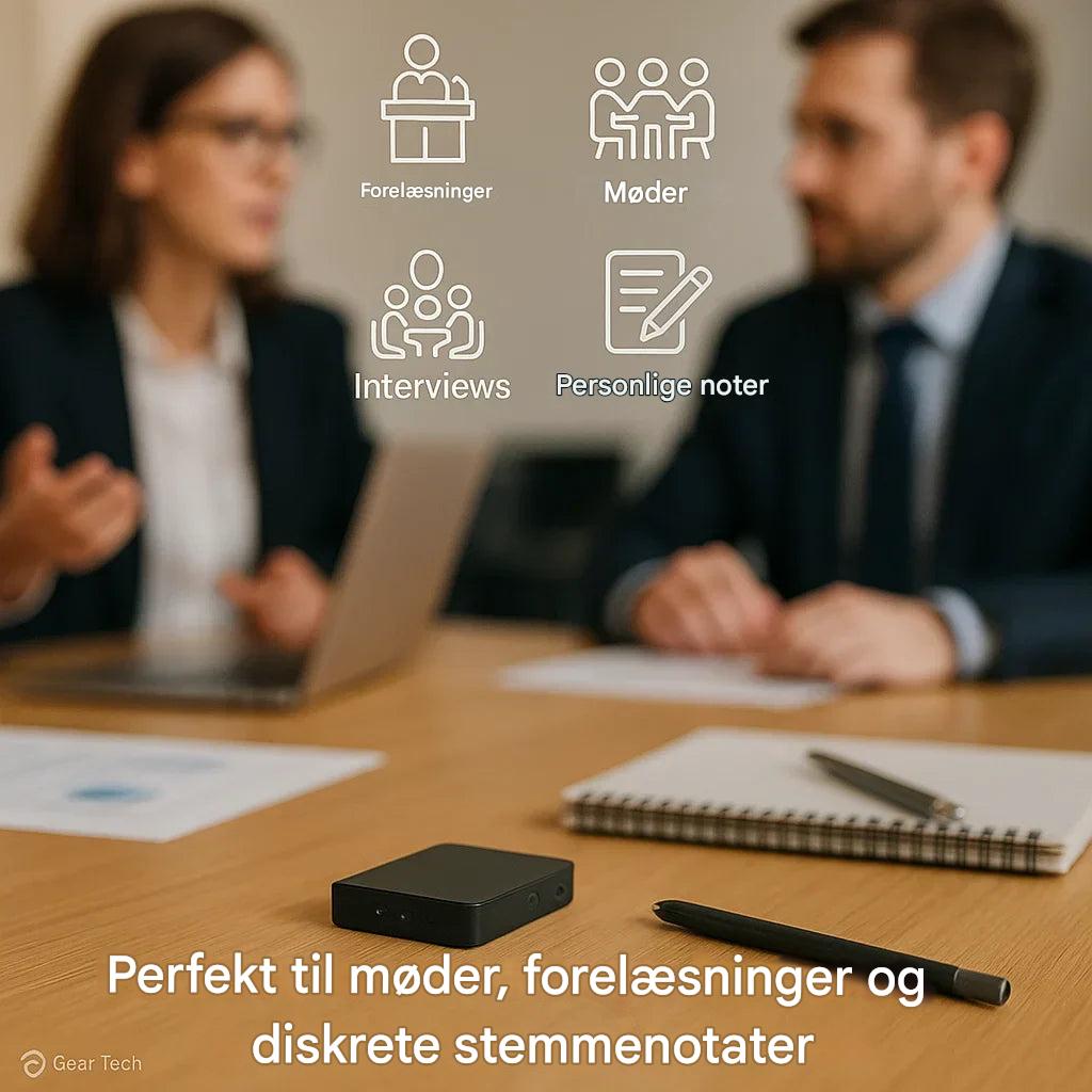 Mini stemmeaktiveret optager