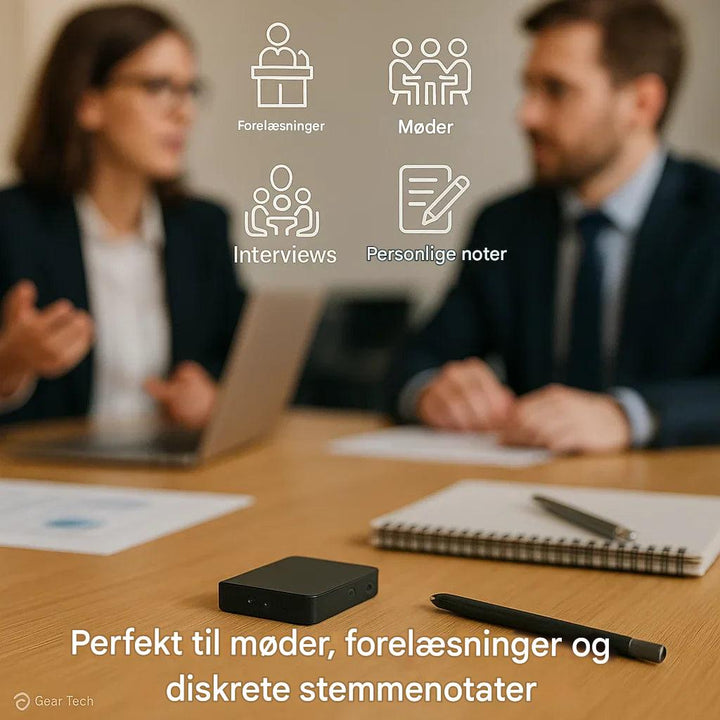 Mini stemmeaktiveret optager
