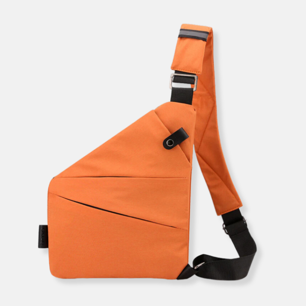 Minimalistisk tyverisikret crossbody-taske – organiseret og sikker opbevaring til en aktiv livsstil