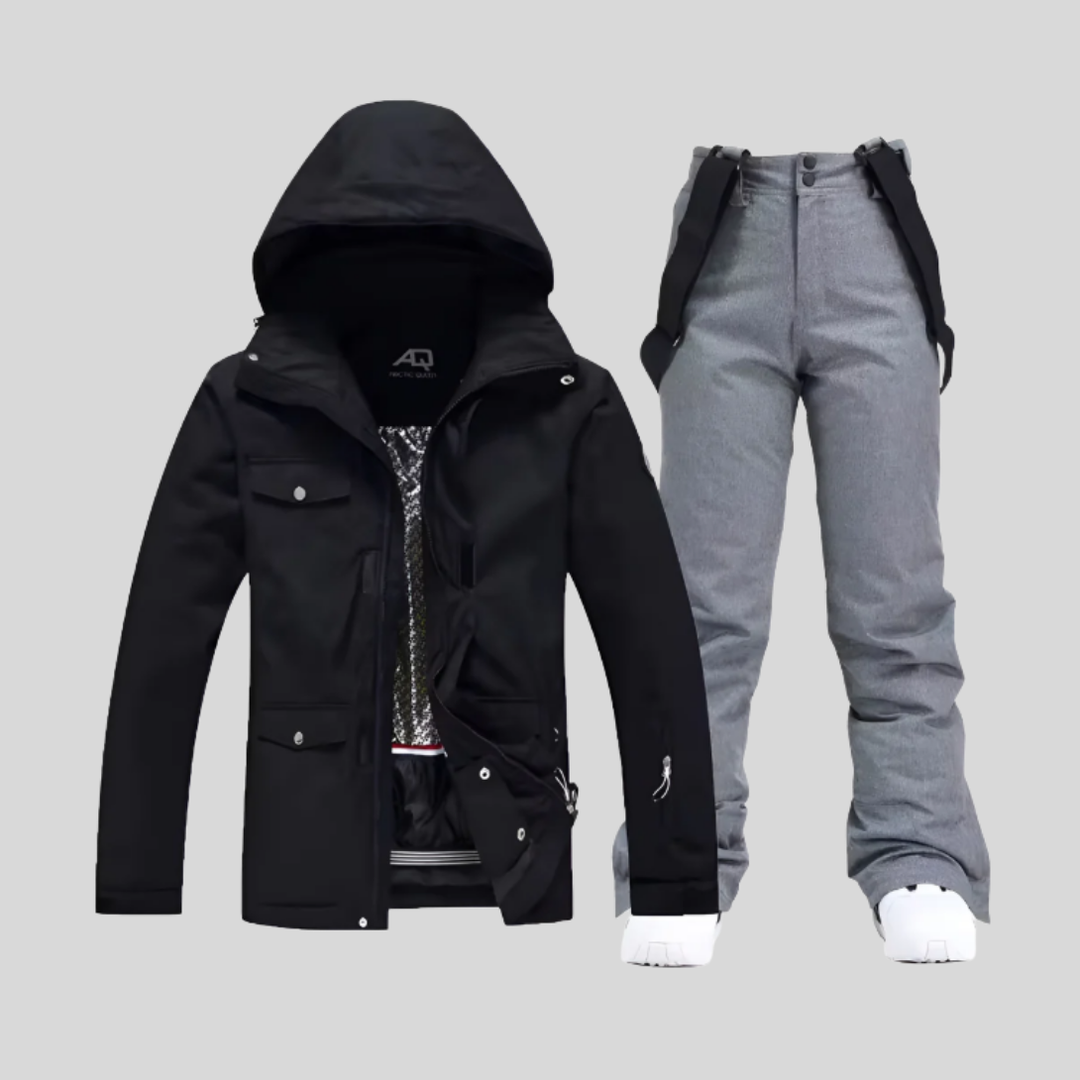 Skijakke og -buksesæt til kvinder - Funktionelt vinteroutfit