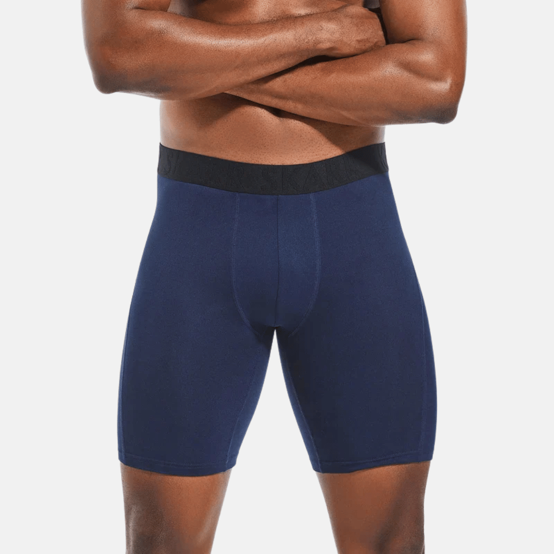 Lange stretch-boksershorts til mænd