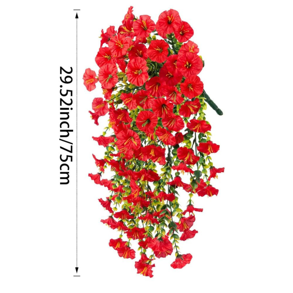 UV-resistent kunstig morgenfrue-blomst til ophængning