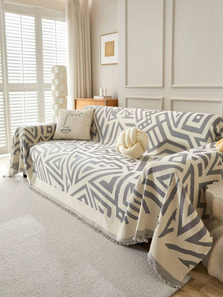 Boheme-stil Chenille-sofa-håndklæde