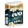 120x luksuriøse Evo-toiletruller, 3-lags