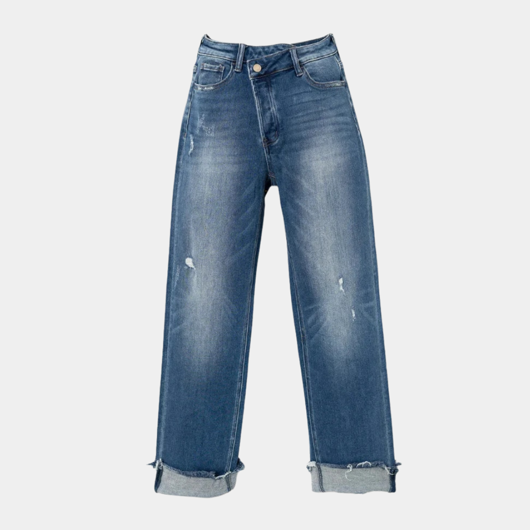 Høj Talje Denim Bukser