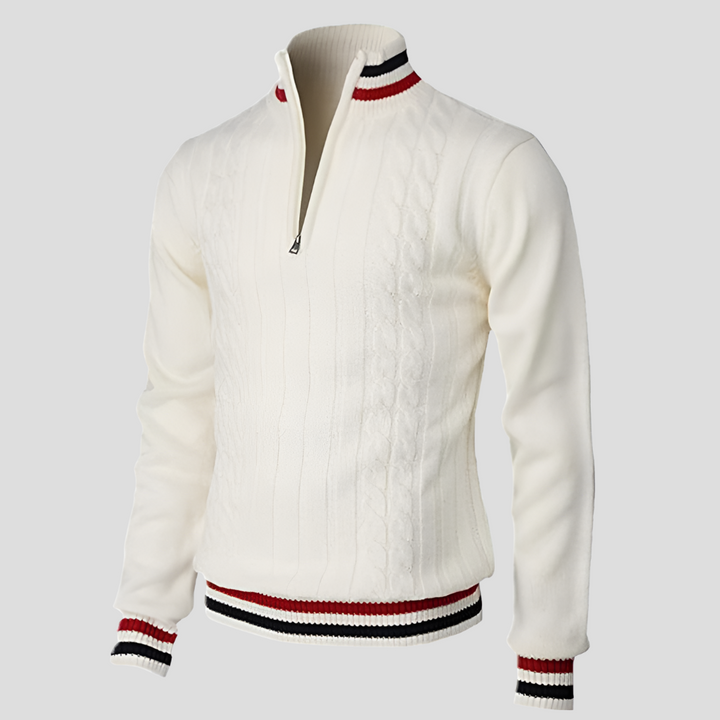 Stilfuld sweater med lynlås til mænd
