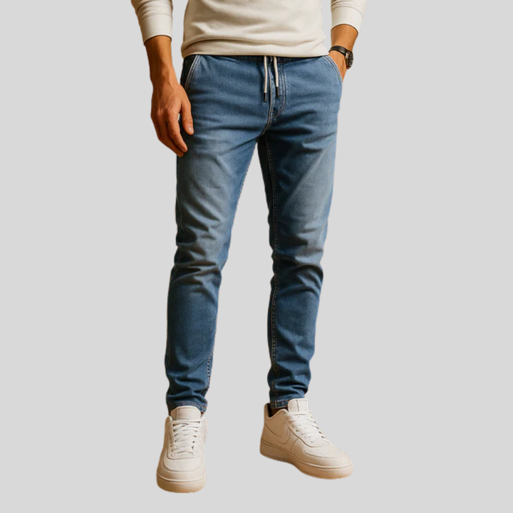 Herre stretch denim jeans med elegant pasform