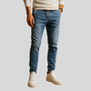 Herre stretch denim jeans med elegant pasform