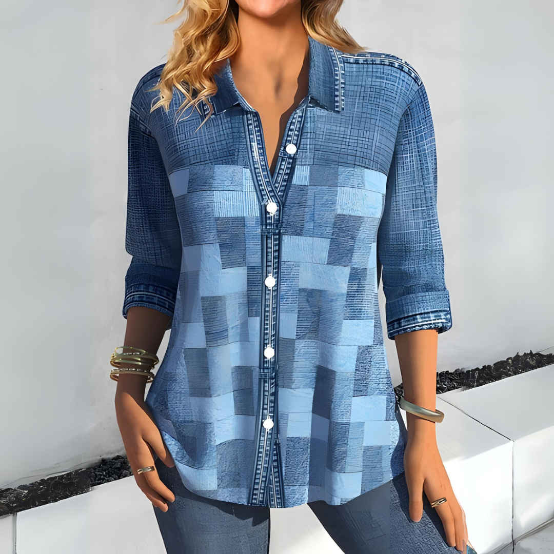 Casual ternet bluse til kvinder