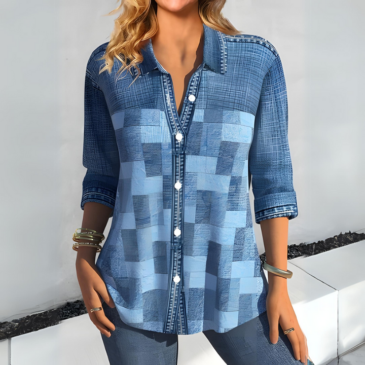 Casual ternet bluse til kvinder