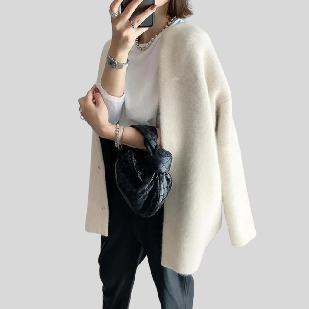 Elegant cardigan – raffineret striklag