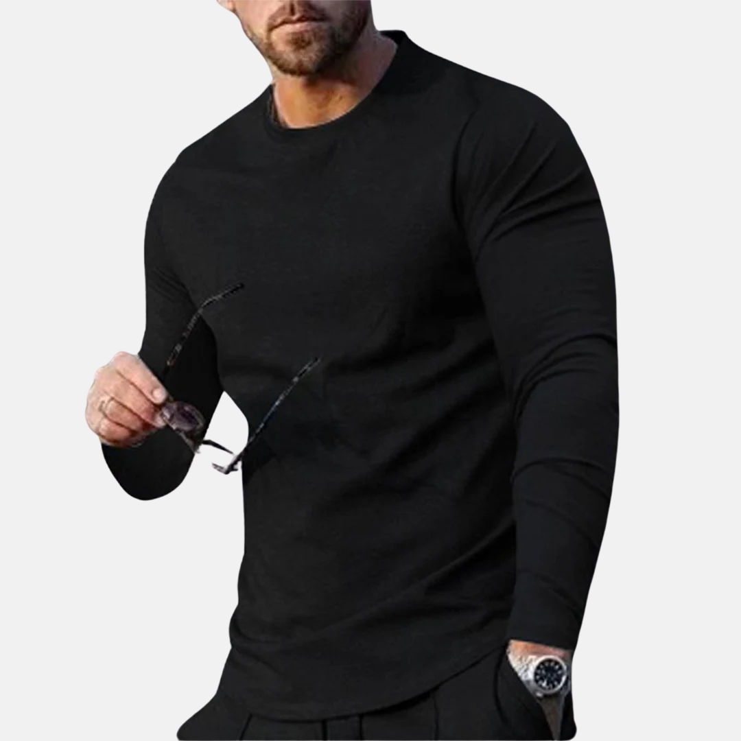 Trendy og komfortabel langærmet T-shirt