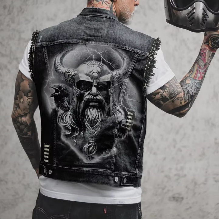 Retro Denim Herrevest
