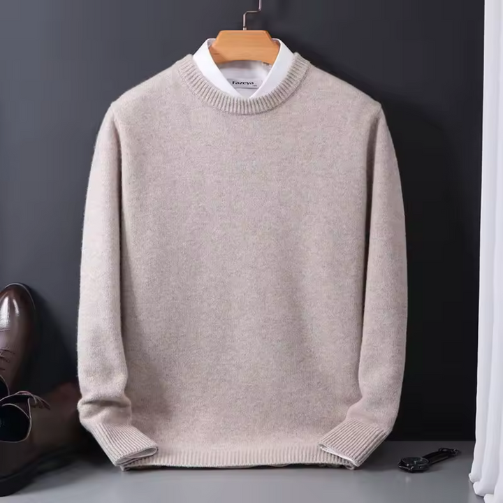 Klassiske Cashmere-Blanding Mænds Pullover