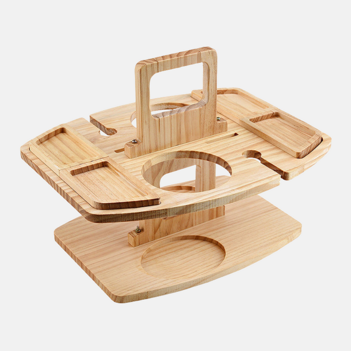 Bærbart træfoldeligt picnicbord