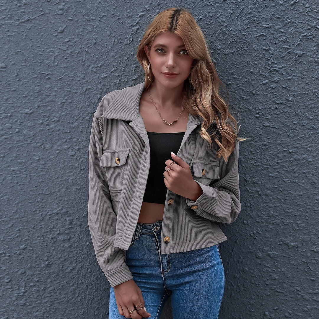 Amelia - Corduroy Jakke-Modiva