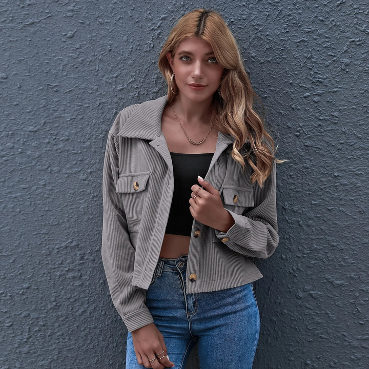 Amelia - Corduroy Jakke-Modiva
