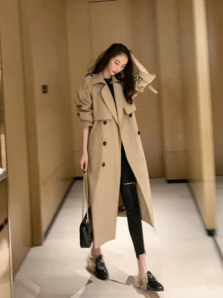 Yvette - Elegant Windbreaker Coat til Kvinder-Modiva