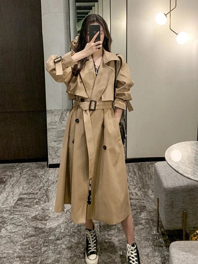 Yvette - Elegant Windbreaker Coat til Kvinder-Modiva