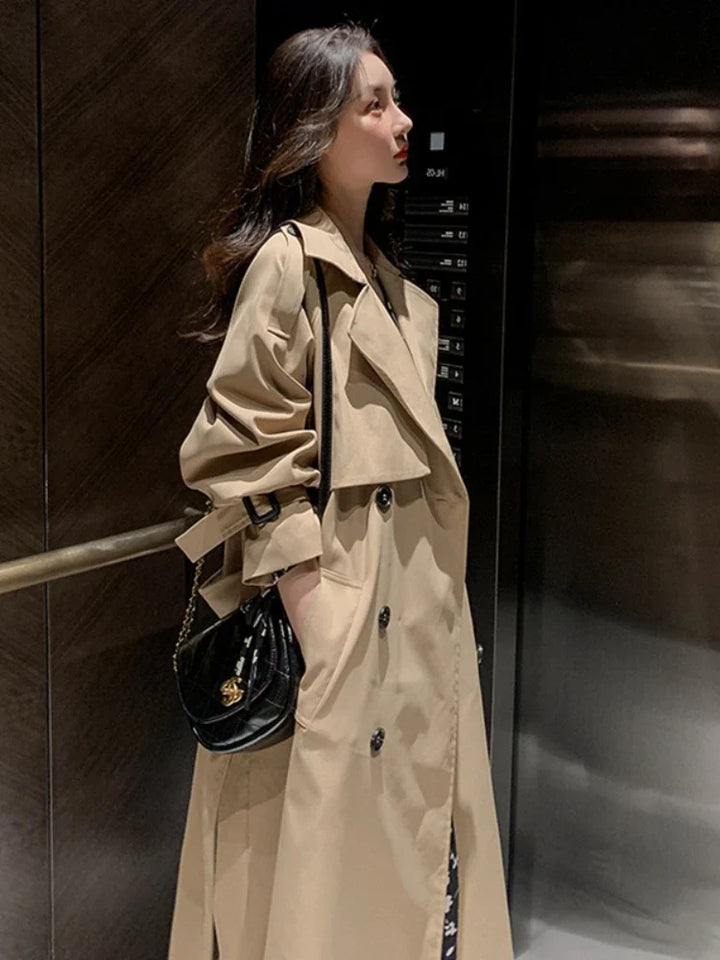 Yvette - Elegant Windbreaker Coat til Kvinder-Modiva