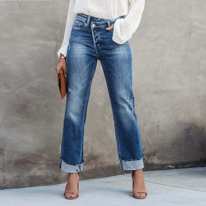 Høj Talje Denim Bukser