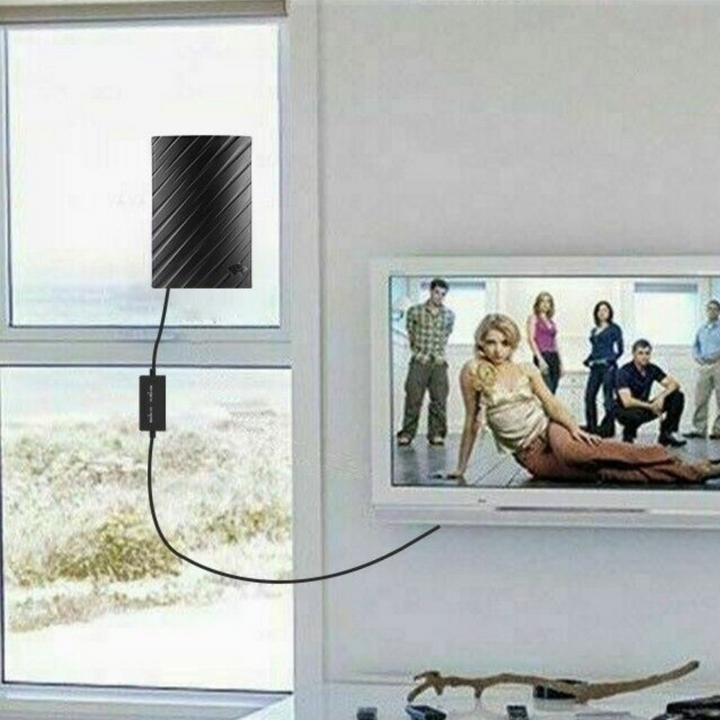Langtrækkende indendørs HDTV 4K digital antenne