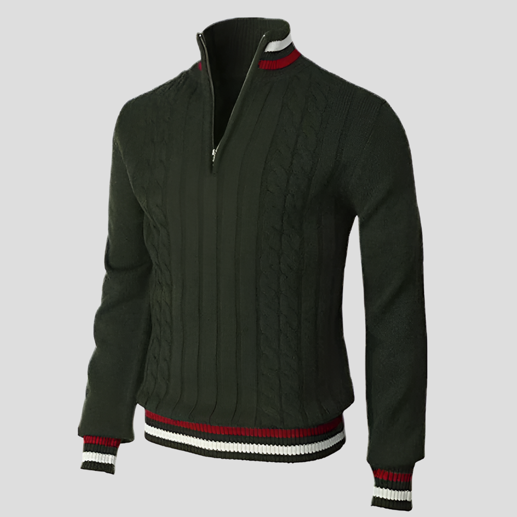Stilfuld sweater med lynlås til mænd