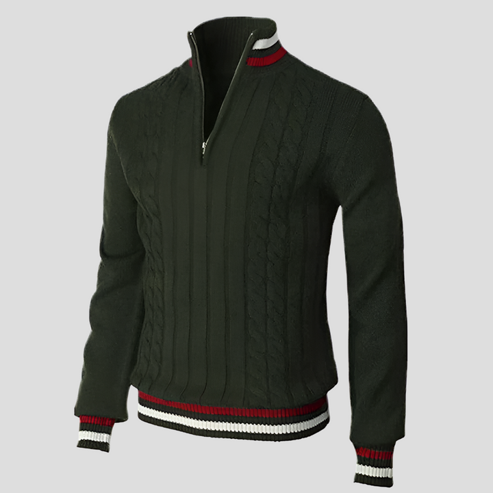 Stilfuld sweater med lynlås til mænd