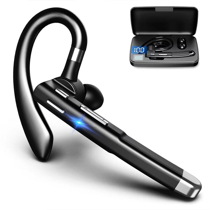 BT5.3 Bluetooth-headset med enkelt øre og støjreduktion