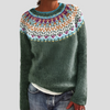 Kvinders sweater med havemønster