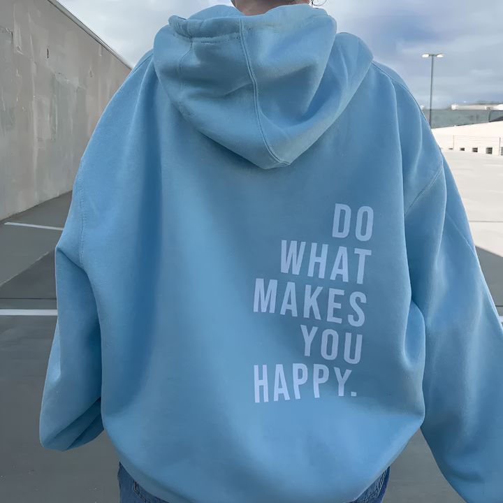 Unisex Happy hættetrøje