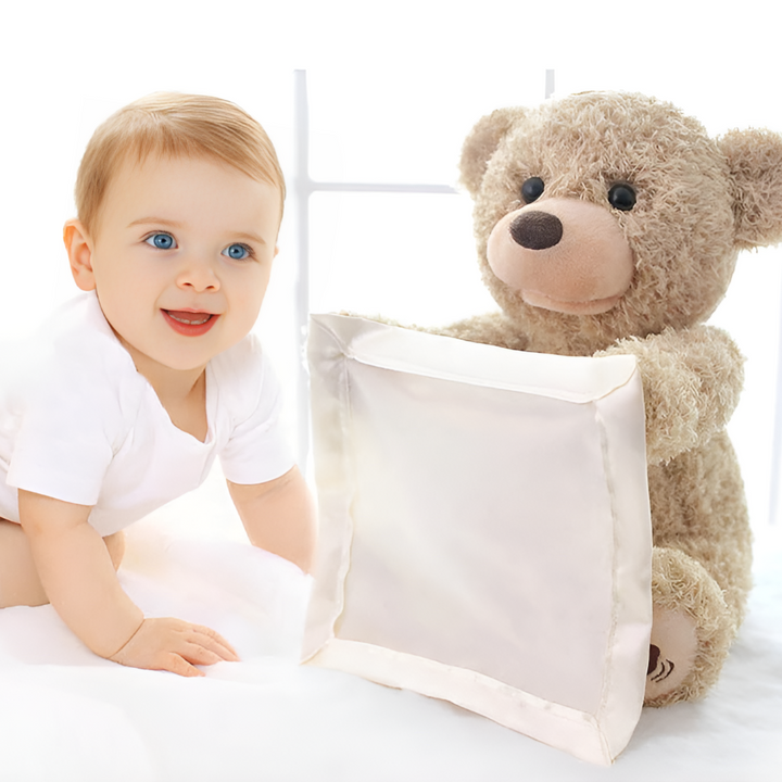 Peek-A-Boo-Bamse - Interdraft Plyslegetøj