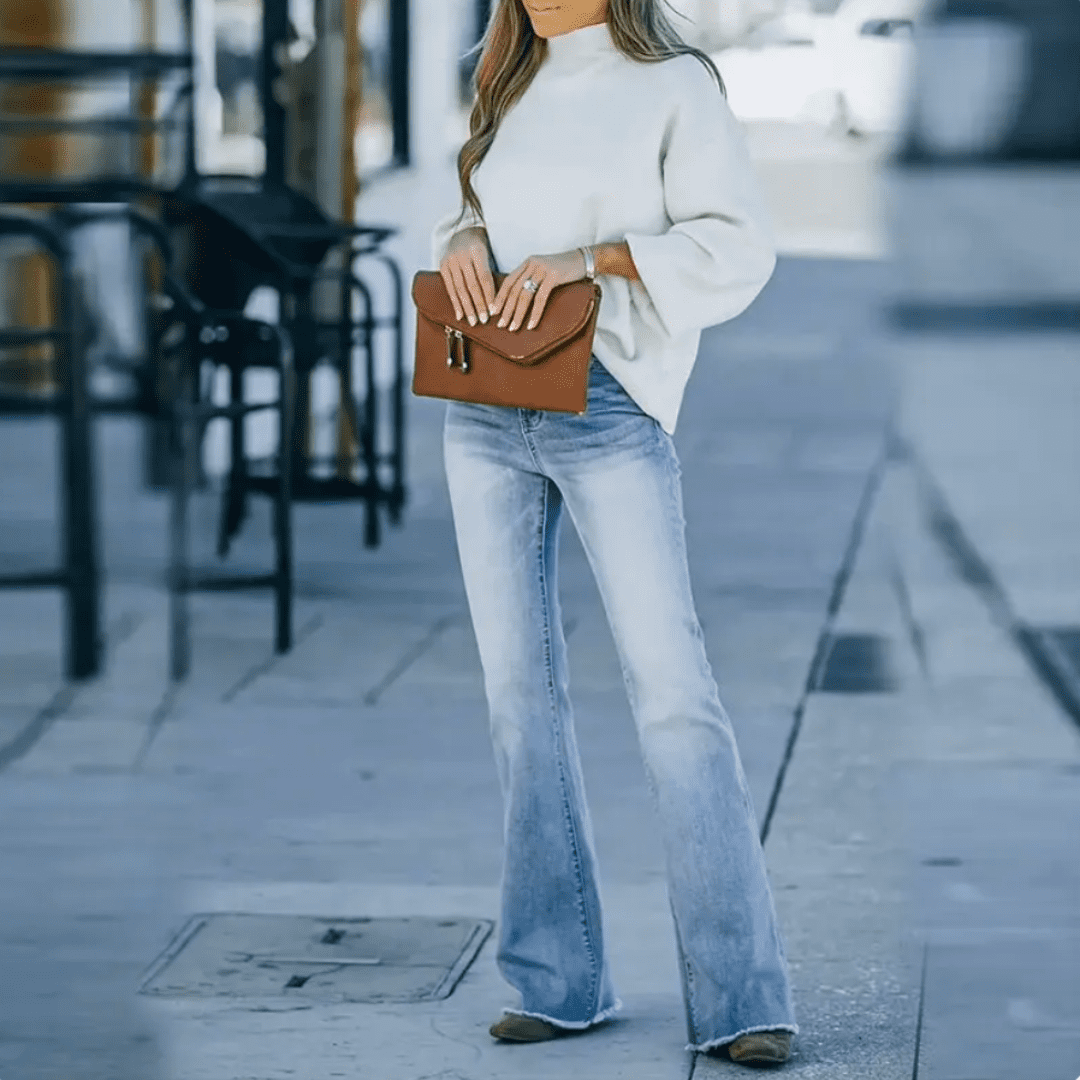 Slim Fit High-Waist Jeans til Kvinder