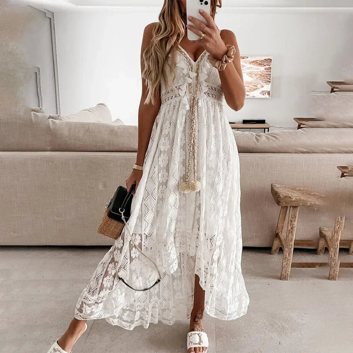 Boho Blondekjole med Kvaster