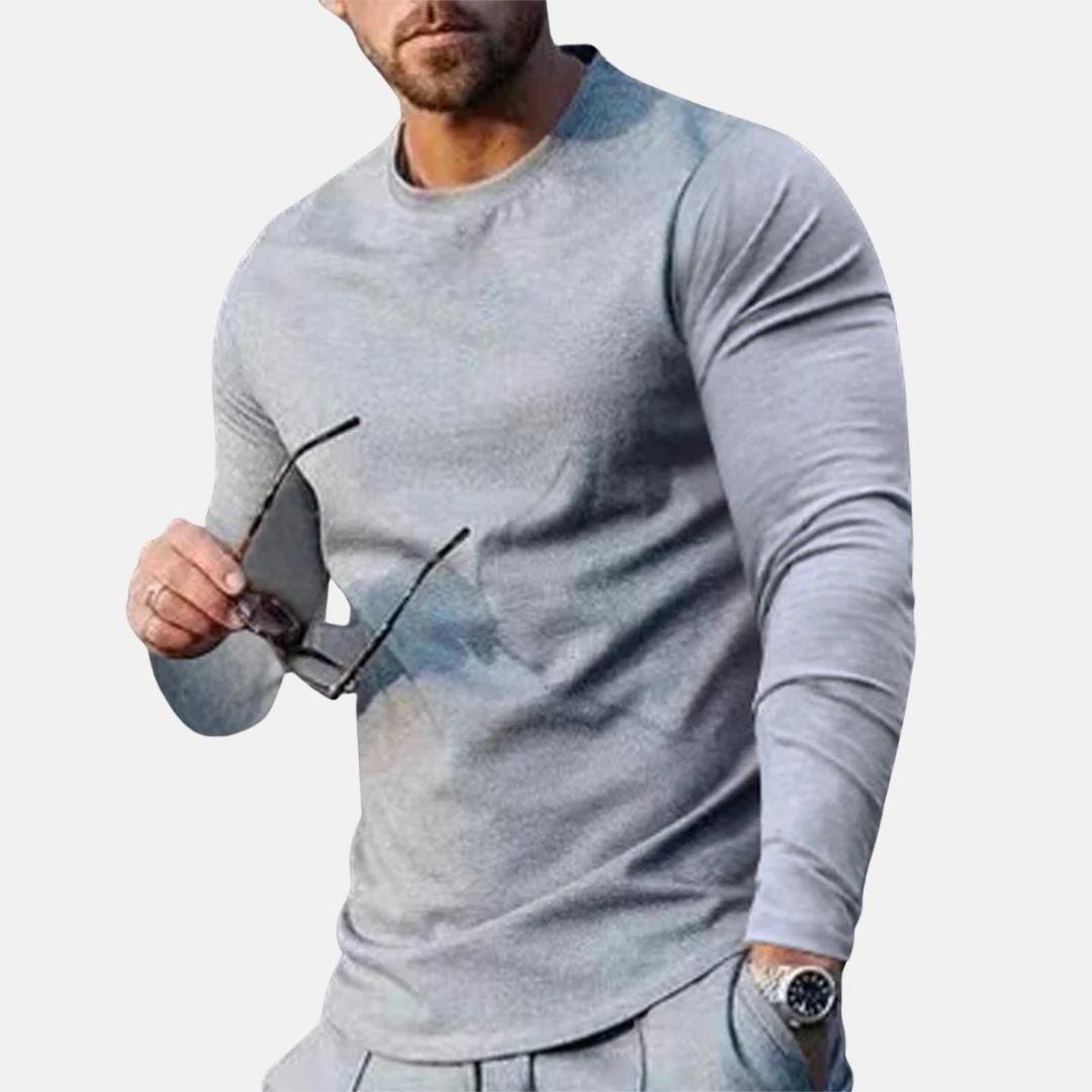 Trendy og komfortabel langærmet T-shirt