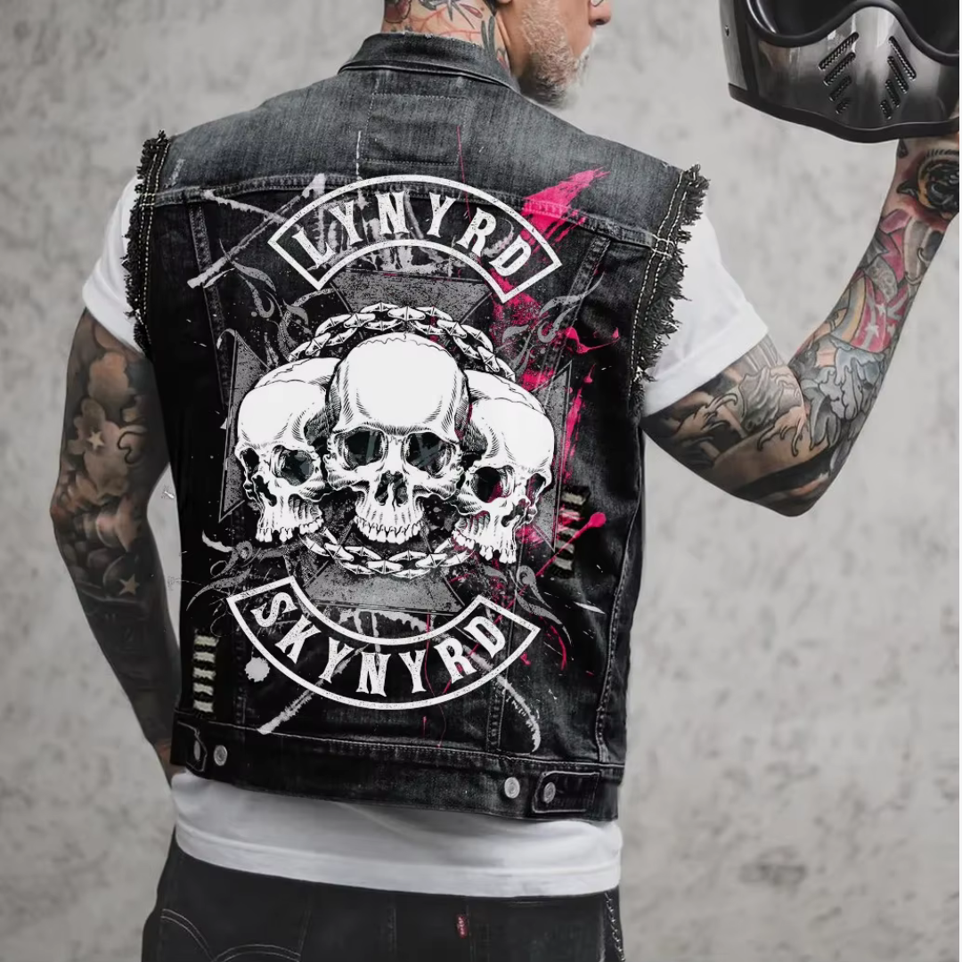 Retro Denim Herrevest
