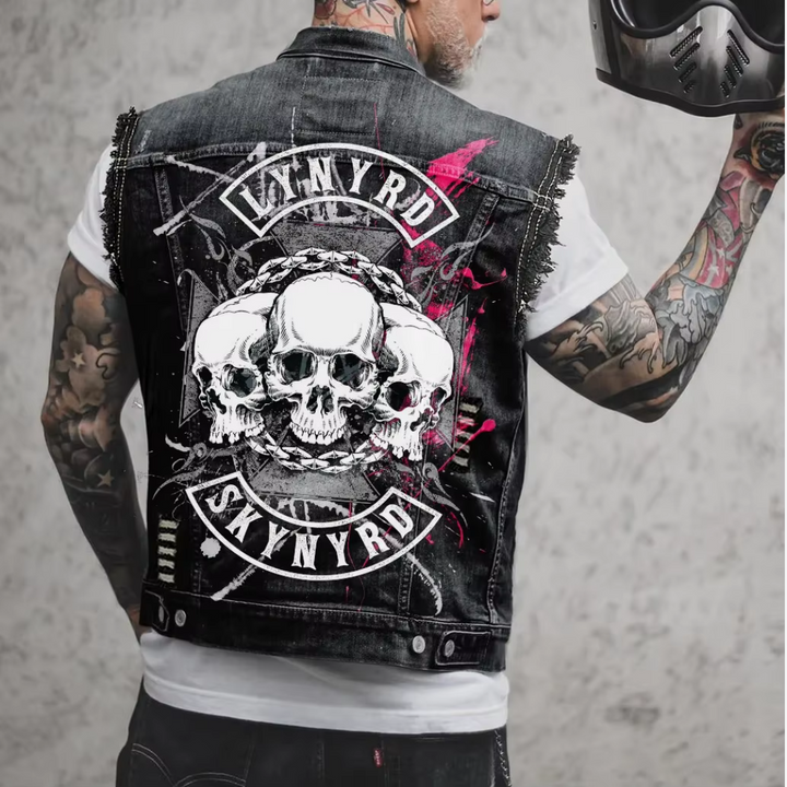 Retro Denim Herrevest