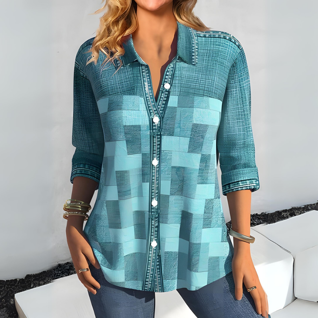 Casual ternet bluse til kvinder