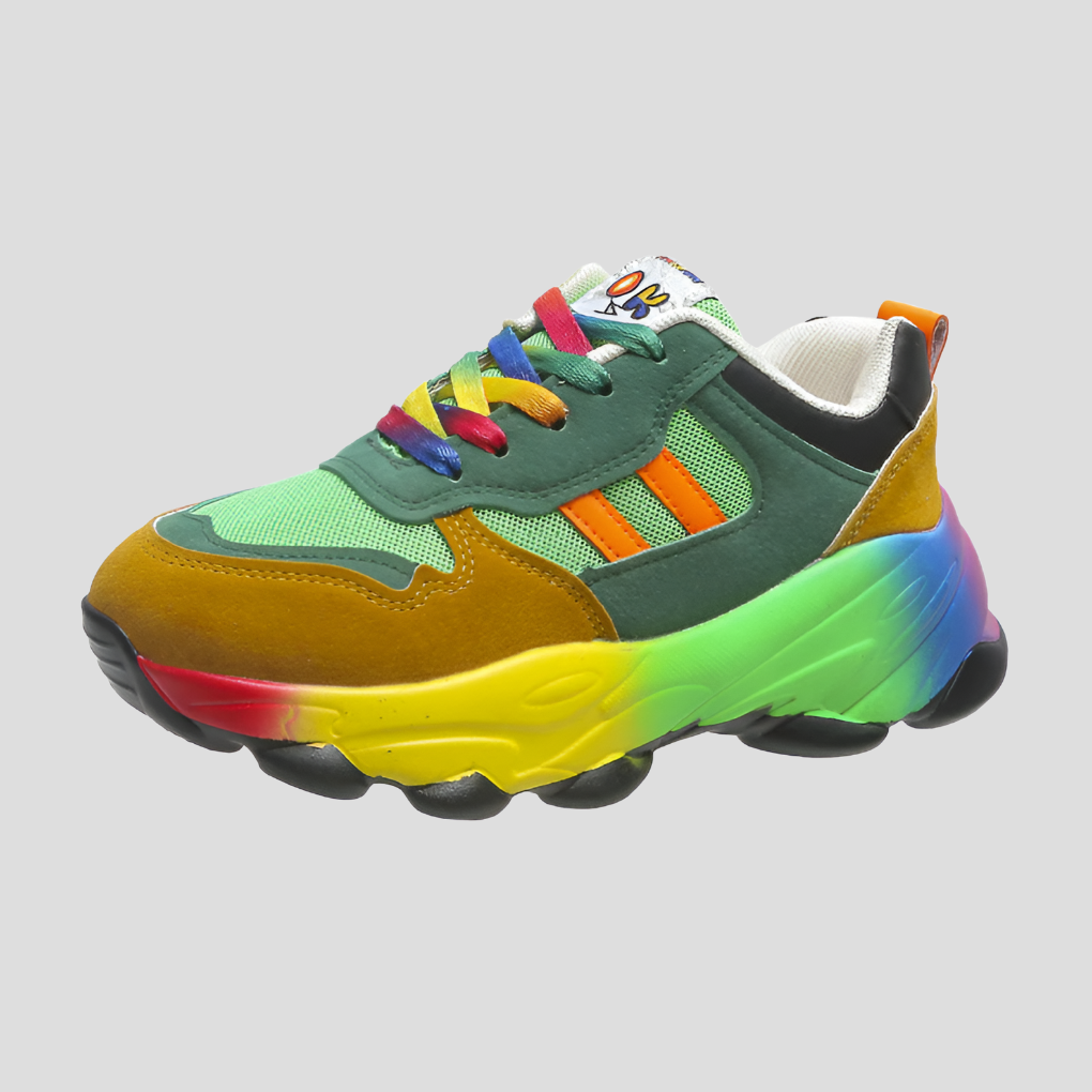 Farverige ortopædiske sneakers til kvinder