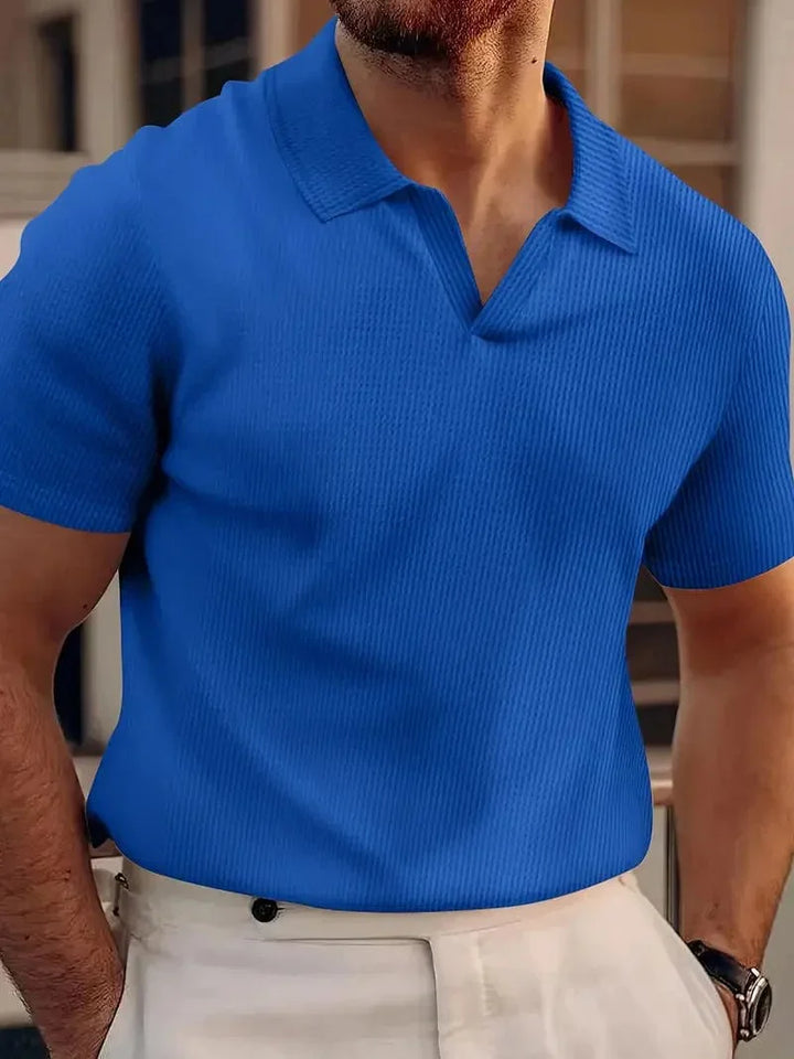 Casual Mænds Polo Shirt Uden Knapper