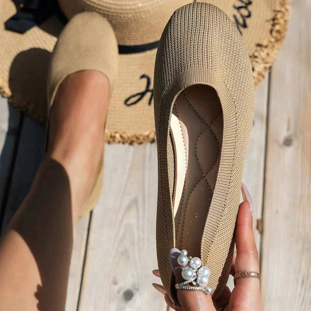 Eu's Åndbar Anti-Slip Sommer Ballerina Sko til Kvinder