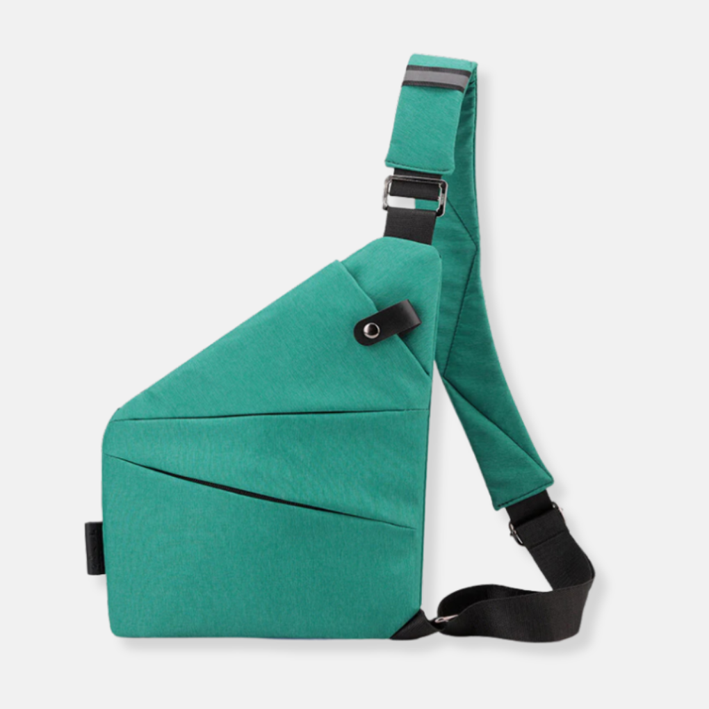 Minimalistisk tyverisikret crossbody-taske – organiseret og sikker opbevaring til en aktiv livsstil