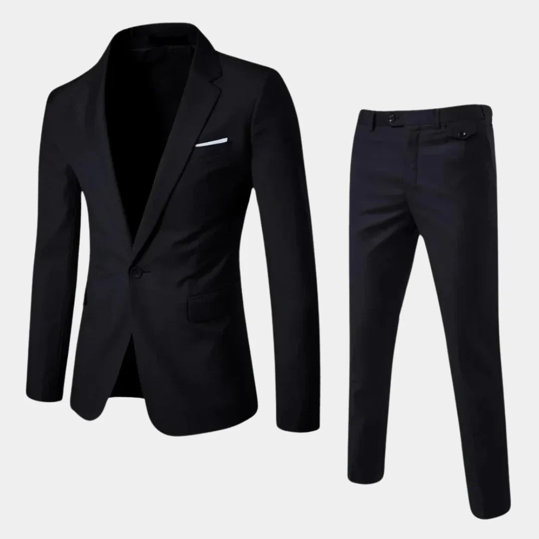 Elegant herrejakkesæt med blazer og bukser