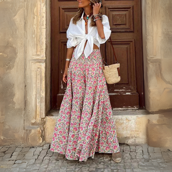 Boheme Maxi Nederdel med Print