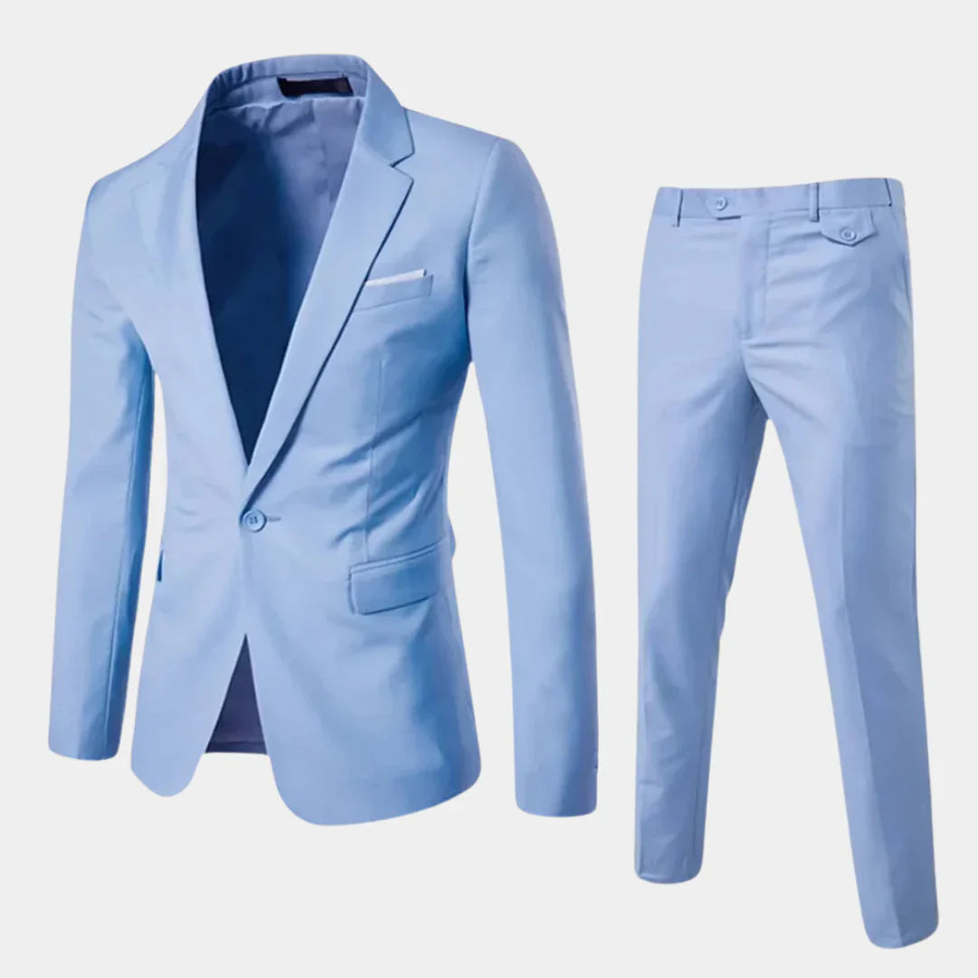 Elegant herrejakkesæt med blazer og bukser
